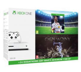 Xbox One S 500GB + 2 gry + XBL 6 m-ce