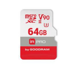 GoodRam IRDM PRO microSDXC Class 10 UHS-II U3 64GB + adapter