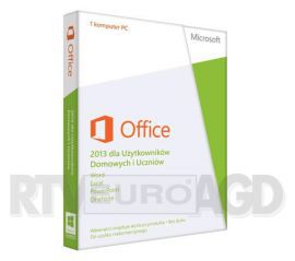 Microsoft Office 2013 Użytkownicy Domowi i Uczniowie PL w RTV EURO AGD