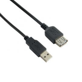 4world Przedłużacz USB 2.0 | A-A M/F | 3m | ferryt | czarny w Alsen