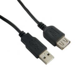 4world Przedłużacz USB 2.0 | A-A M/F | 0,75m | czarny w Alsen