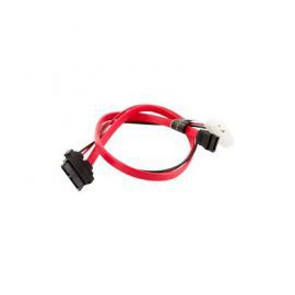 4world Kabel Zasilający HDD | SATA 2 | Slimline SATA-SATA | LP4 adapter | 50cm| prawy czerwony w Alsen
