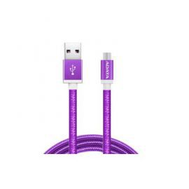 Adata Kabel USB-microUSB 1m Purple alu-knit w Alsen