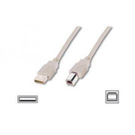 ASSMANN Kabel drukarkowy USB  2.0 A/M - USB B /M, 1,8 m beżowy w Alsen