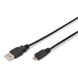 ASSMANN Kabel połączeniowy USB 2.0 HighSpeed Typ USB A/microUSB B      M/M czarny 1,8m w Alsen