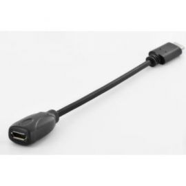 ASSMANN Kabel adapter USB 2.0 HighSpeed Typ USB C/mikroUSB B (5pin) M/Ż czarny 0,15m w Alsen