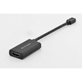 ASSMANN Kabel adapter USB 3.0 SuperSpeed MHL aktywny Typ microUSB B/HDMI A M/F czarny 0,15m w Alsen
