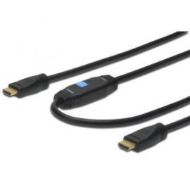 ASSMANN Kabel połączeniowy HDMI 1.4 HighSpeed z Ethernetem ze wzmacniaczem Typ HDMI A/HDMI A M/M czarny 10m w Alsen