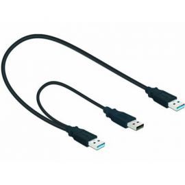 Delock Kabel USB 3.0 AM(M)+Power AM(M)->AM(M) 60cm w Alsen