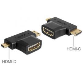 Delock Adapter HDMI-A(F)->HDMI -C+HDMI-D(M) w Alsen