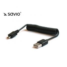 Elmak SAVIO CL-11 Kabel USB A(M) - USB Micro Spirala w Alsen