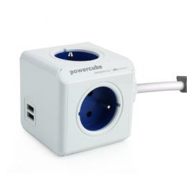 Allocacoc PowerCube USB Extended 1,5m 2402 Blue w Alsen