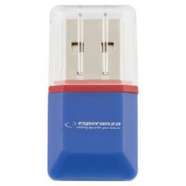 Esperanza CZYTNIK KART PAMIĘCI MicroSD / (MicroSD PenDrive) EA134B         USB 2.0 NIEBIESKI w Alsen