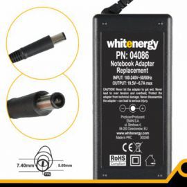 Whitenergy Zasilacz 19.5V | 6.7A 130W wtyk 7.4x5.0mm + pin Dell 04086 w Alsen