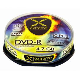 Extreme DVD-R 4,7 GB x16 - Cake Box 10 w Alsen