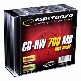 Esperanza CD-RW 700MB x12 - Slim 10 w Alsen