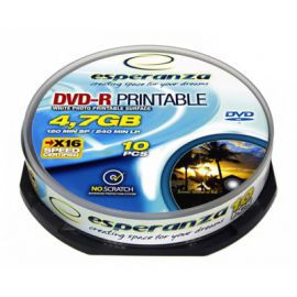 Esperanza DVD-R 4,7GB PRINTABLE CAKE 10 w Alsen