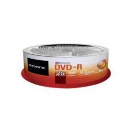 Sony DVD-R 16X 4.7GB (25 CAKE) w Alsen