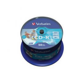 Verbatim CD-R 52x 700MB 50P CB Printable Azo ID 43309 w Alsen