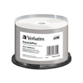 Verbatim CD-R 52x 700MB 50P CB DL Printable Azo 43745 w Alsen