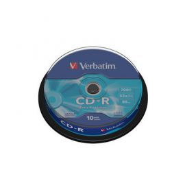Verbatim CD-R 52x 700MB 10P CB DL Ex Prot 43437 w Alsen
