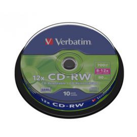 Verbatim CD-RW  8-12x 700MB 10P CB             43480 w Alsen