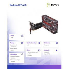 XFX Radeon HD5450 3GB HyperMemory DDR3 64-BIT Silent Low Profile (HDMI DVI VGA) BOX w Alsen
