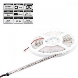 Whitenergy Taśma LED 5m 10mm 9.6W/m 12V IP67 120szt/m niebieski / bez konektora w Alsen