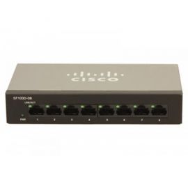 Cisco SB SF100D-08 switch L2 8x10/00 Desktop NO FAN w Alsen