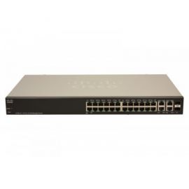 Cisco SF300-24 switch L2/3 24x10/100 2x1GB 2xCOMBO 1xDB9 Rack 19'' w Alsen