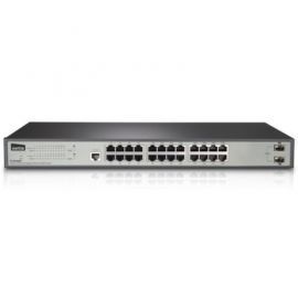 NETIS Switch Rack 19'' 24-port 1GB + 2-port SFP w Alsen