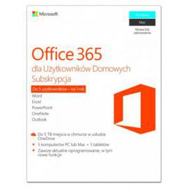 Microsoft Office365 Home PL 1Y P2 1User/5komputerów PC lub Mac 6GQ-00704 w Alsen