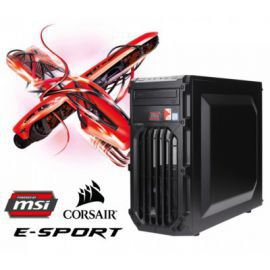 OPTIMUS E-sport MB150T-CR5 i5-6400/8GB/1TB/GTX1050Ti 4GB RED LED w Alsen