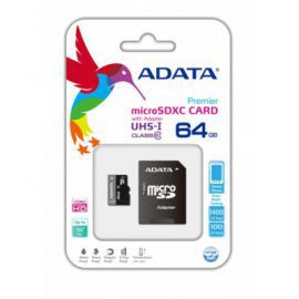 Adata microSDXC Premier 64GB UHS-1/class10 + adapter w Alsen