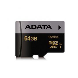 Adata microSD Premier Pro 64GB UHS-1/U3/CL10 + adapter w Alsen