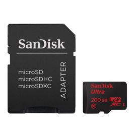 SanDisk Ultra microSDXC 200GB 90MB/s + adapter SD w Alsen