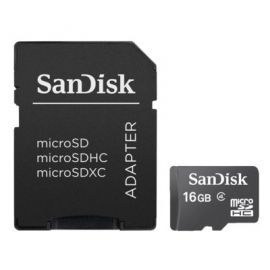 SanDisk microSDHC 16GB + adapter SD w Alsen