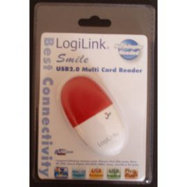 LogiLink Multi czytnik kart USB stick 'Smile' czerwony w Alsen