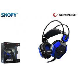 RAMPAGE SN-R5 Gaming Headset LED Black/Blue w Alsen