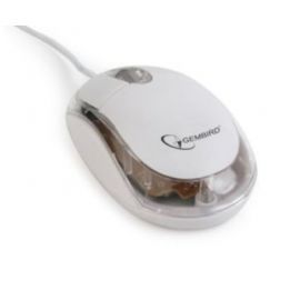 Gembird Mysz optyczna USB biała/przezroczysta (MUS-U-01-WT) w Alsen