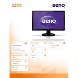 Benq 24'' LED GL2450 5ms/12mln:1/DVI/CZARNY w Alsen