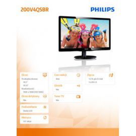 Philips 19.53'' 200V4QSBR LED MVA DVI Czarny w Alsen