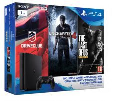 SONY KONSOLA PS4 1TB slim + UC4 + TLOU + DriveClub w NEONET